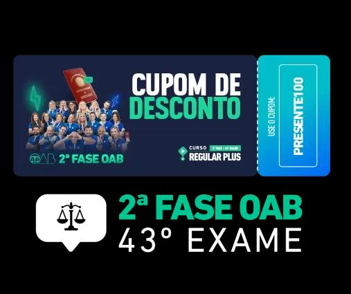 <p>CUPOM EXTRA para 2ª Fase da OAB</p>